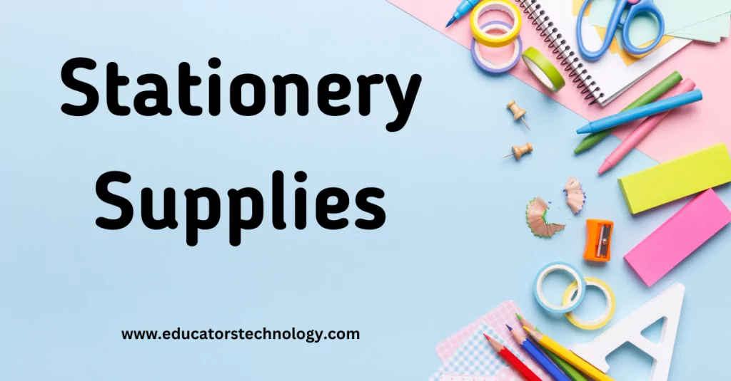 Teacher Supplies List