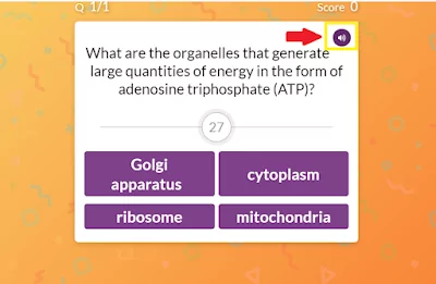 Quizalize text-to-speech