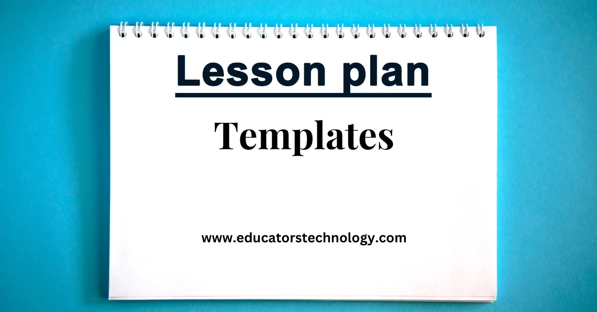 Lesson plan templates